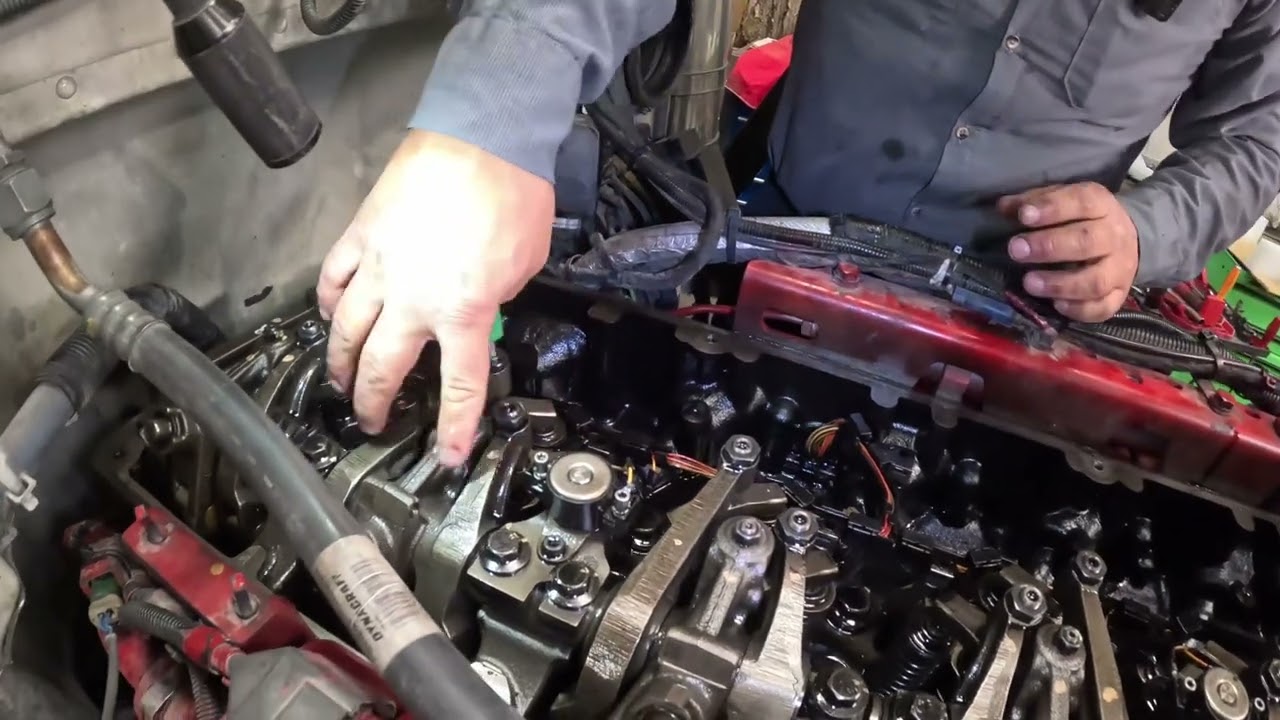 Overhead valve adjustment Cummins ISX SOHC