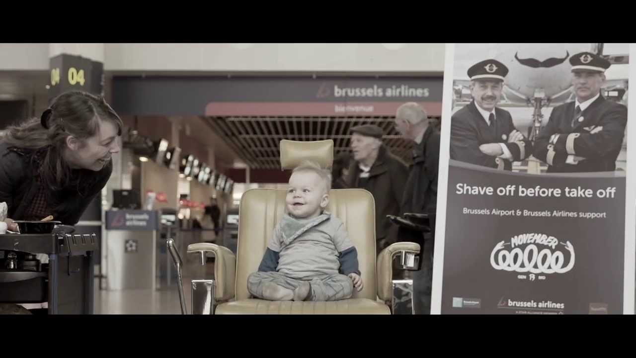 Movember Shave off at Brussels Airport