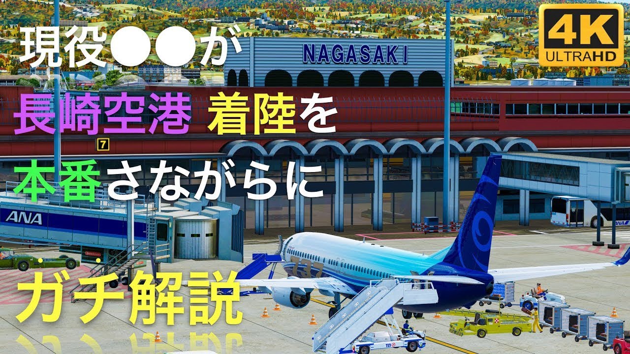 【ガチ解説_#10】長崎空港への着陸 （Visual14）