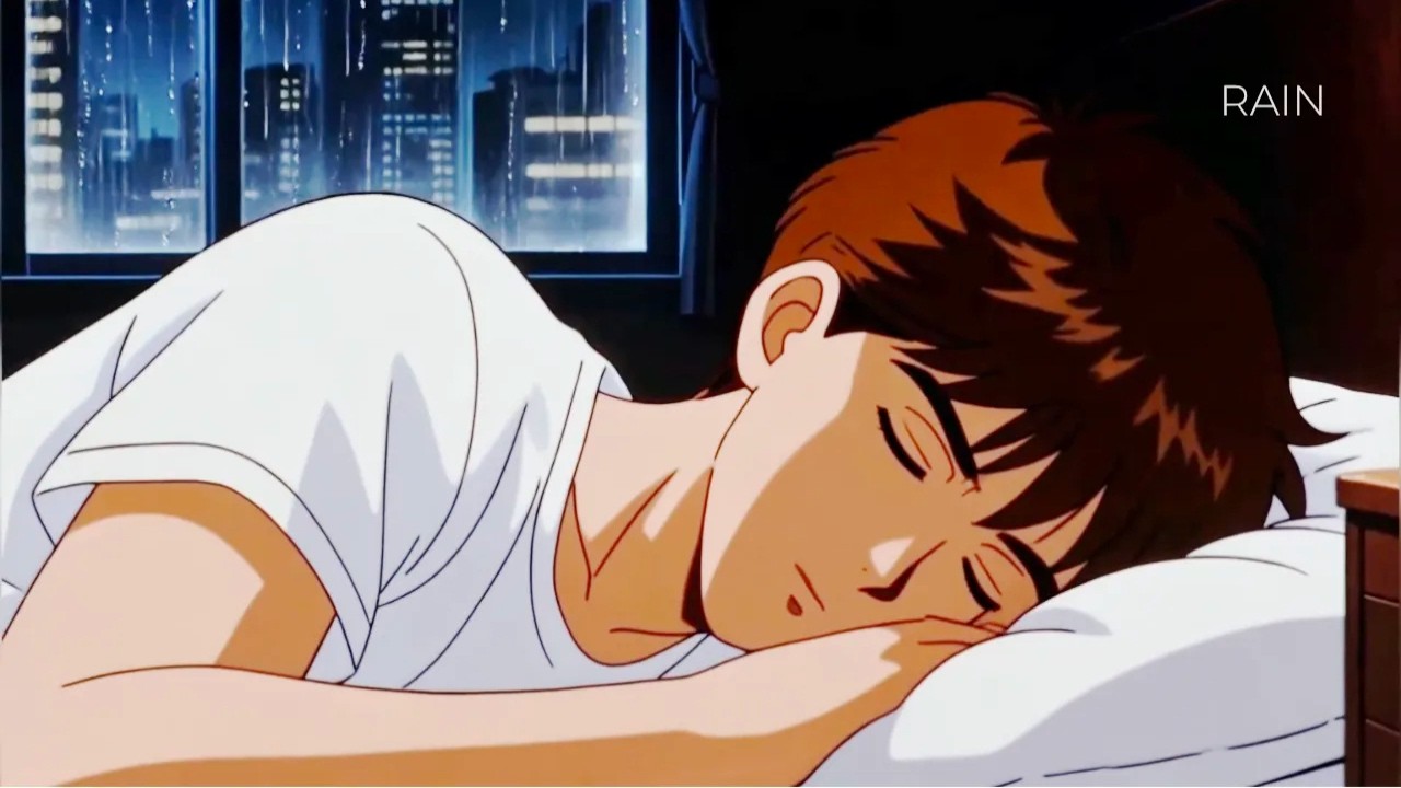 Cozy Anime – A Rainy night in his room