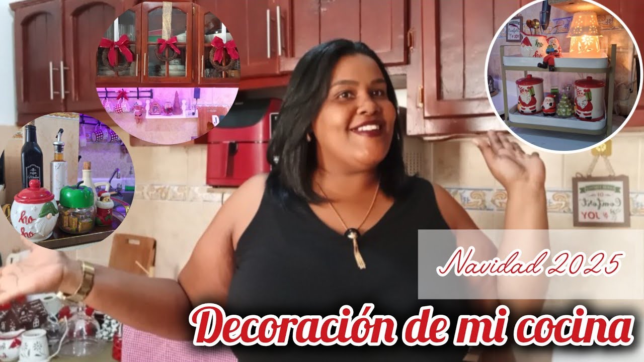 Decoración de cocina para navidad 2025🎄
