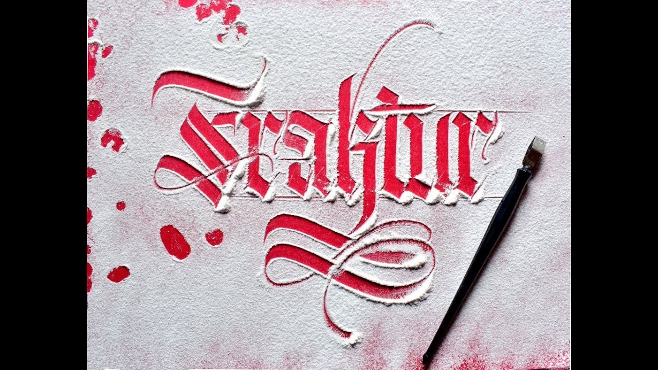 Flour Fraktur | Blackletter Calligraphy