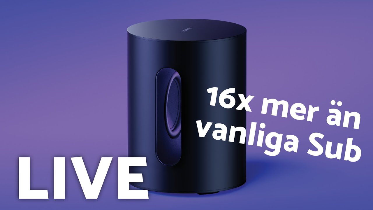 Sonos Sub Mini är billigare men mycket mer modern, 14 september [LIVE]