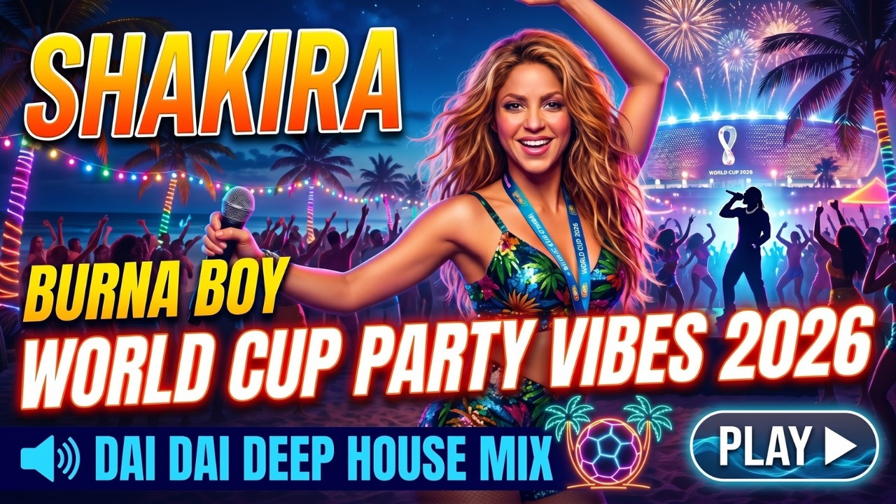 Dai Dai Deep House Mix 2026 | Shakira & Burna Boy World Cup Party Vibes 🌴⚽