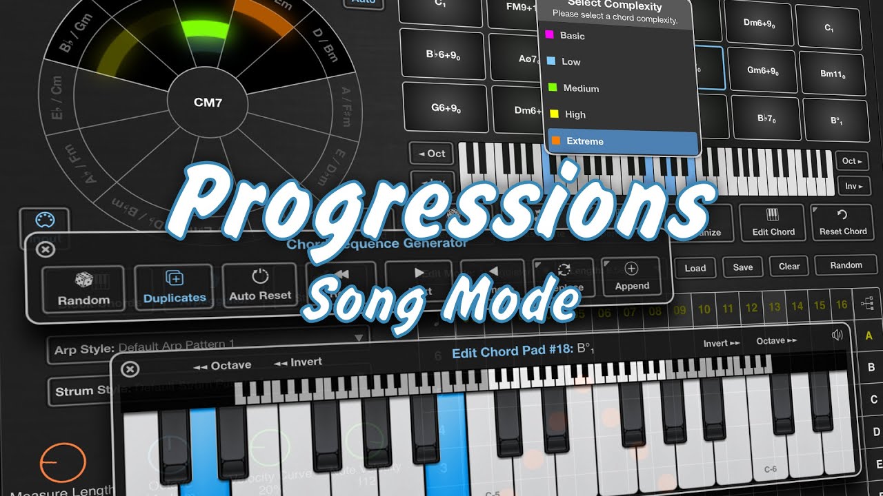 Progressions for iOS  - Song Mode