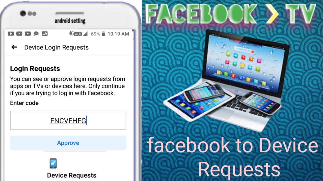 how to connect facebook to tv & devices .