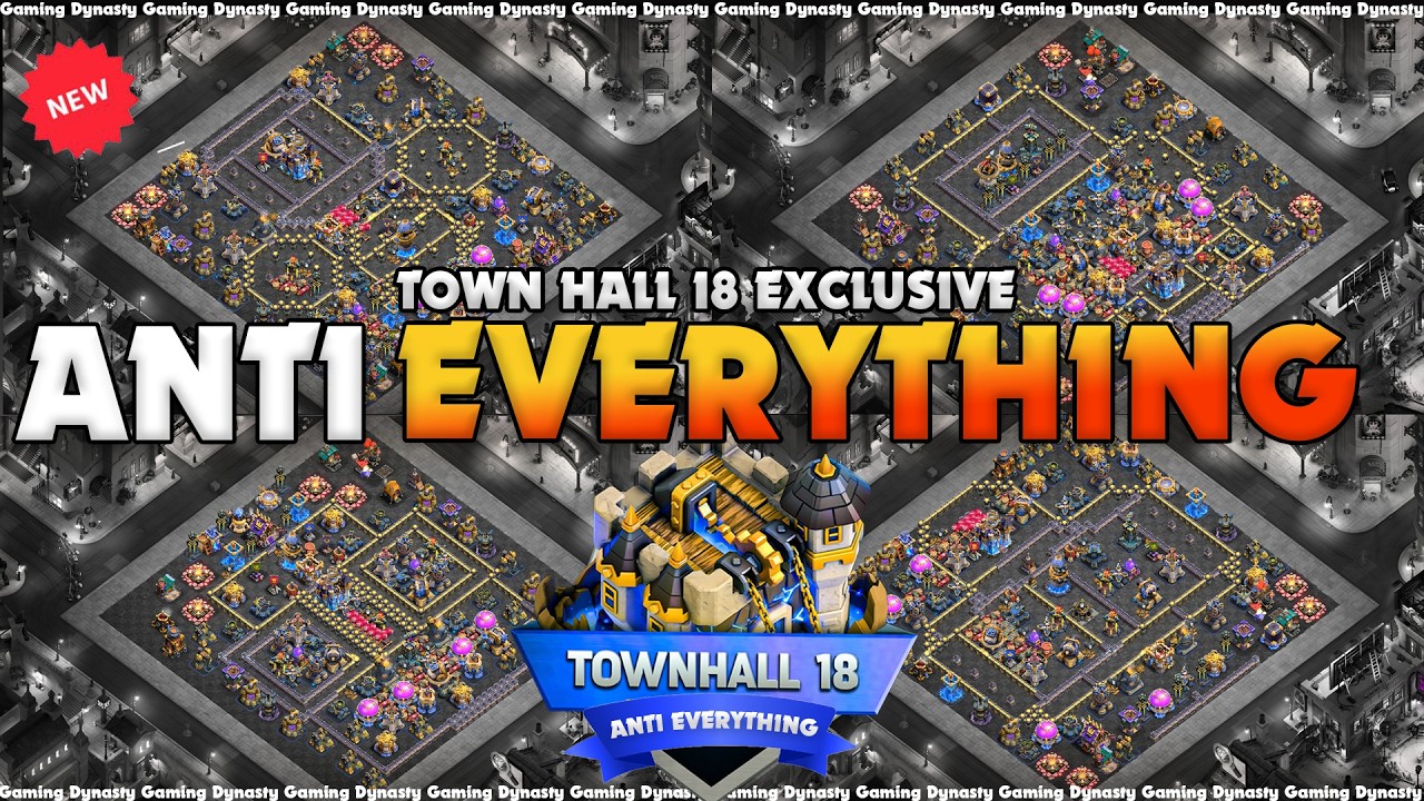 Top 10 Best Town Hall 18 Bases for 1 STARS ! With TH18 War Base Link (Clash of Clans)