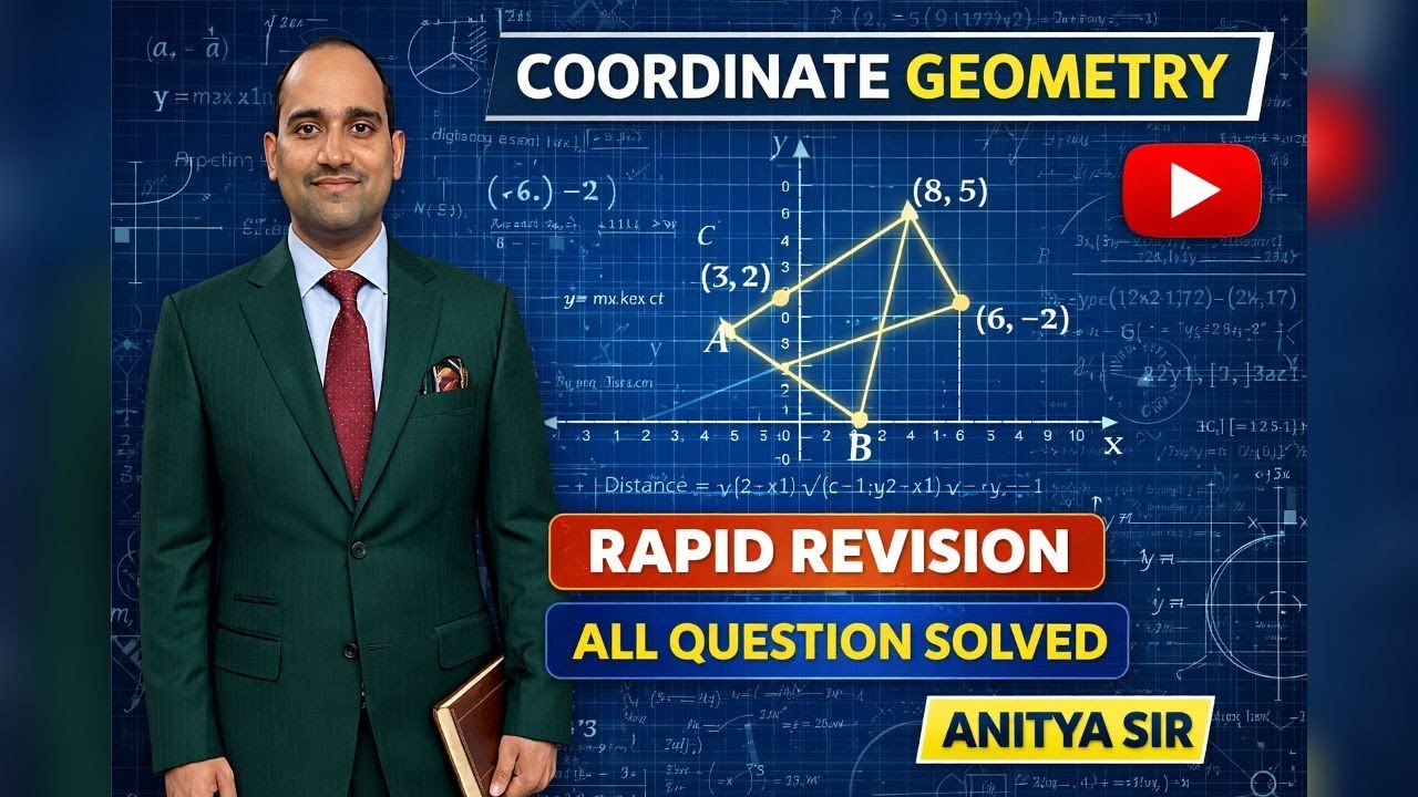Coordinate Geometry in 1 Hour | Class 10 CBSE Maths | Board Exam Rapid Revision 2026