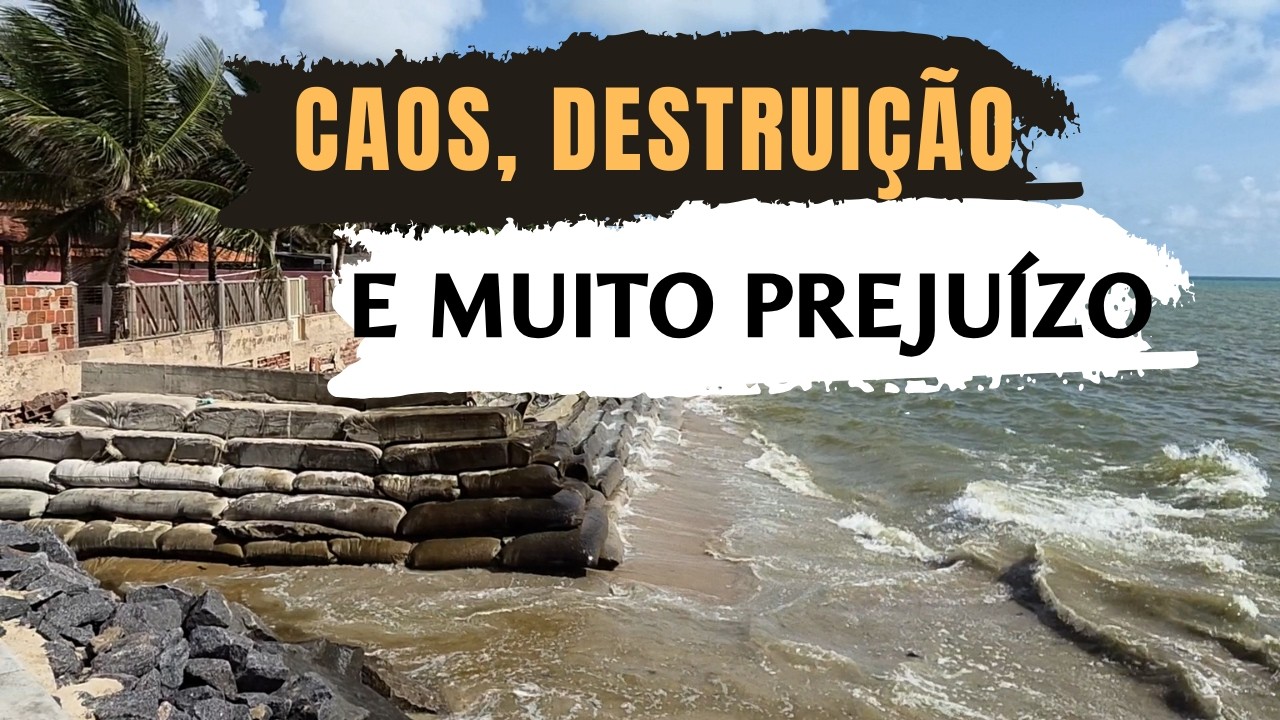 O PODER DESTRUTIVO: Imóveis sendo ENGOLIDOS pela Água em Pernambuco, Brasil!