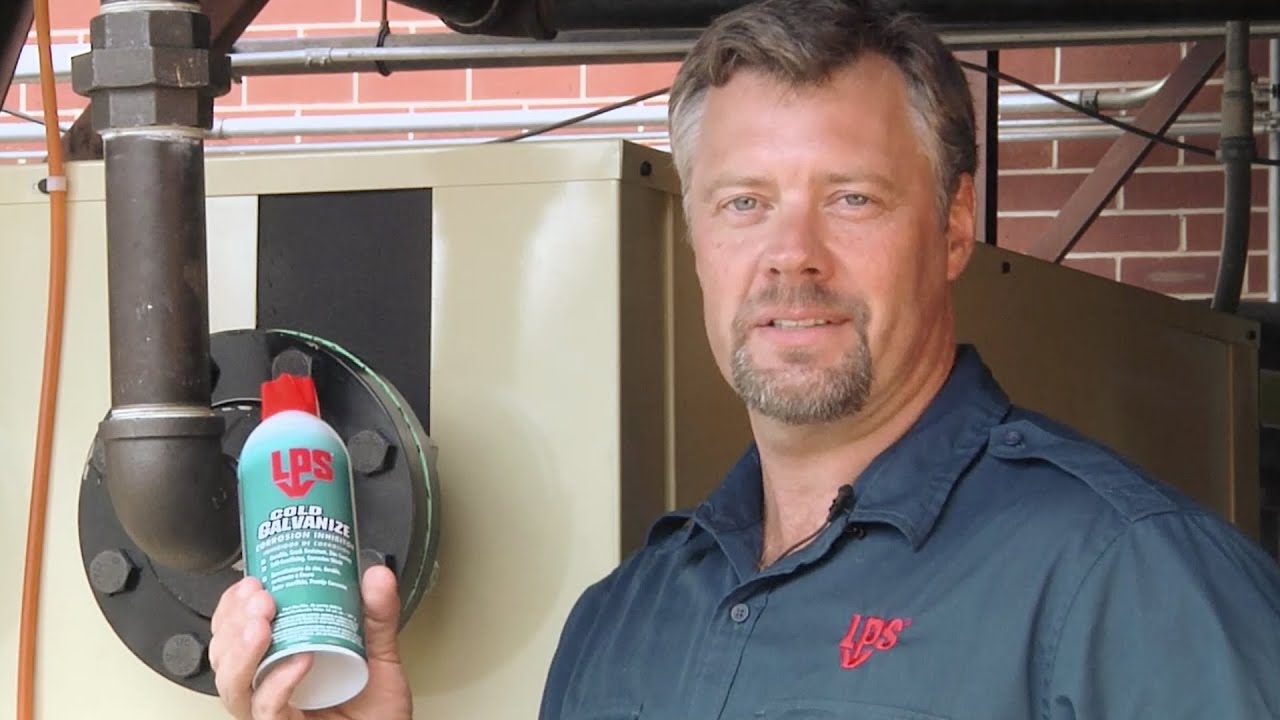 Preventing corrosion and rust on all metal with LPS COLD GALVANIZE.