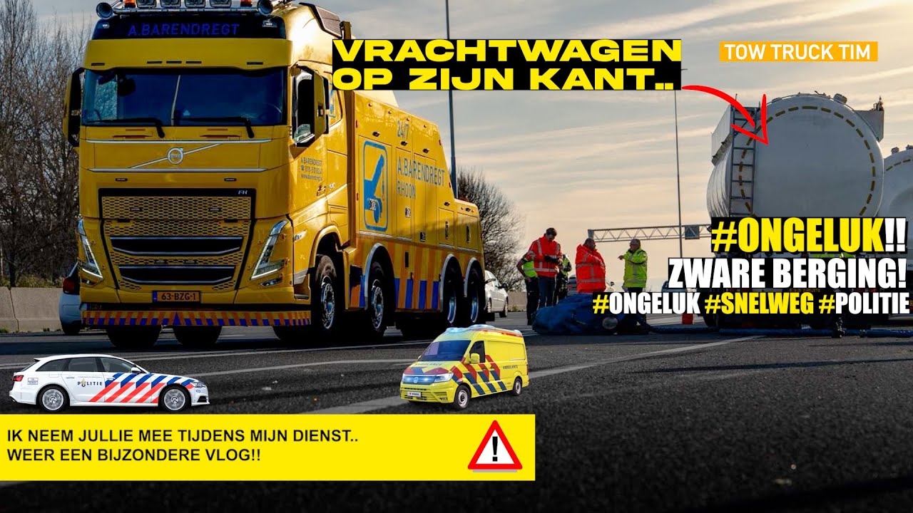 🚨Hoe wij een gekantelde vrachtwagen terug op zijn pootjes krijgen 🚨