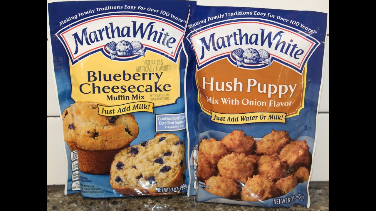Martha White: Blueberry Cheesecake Muffin Mix & Hush Puppy with Onion Flavor Review