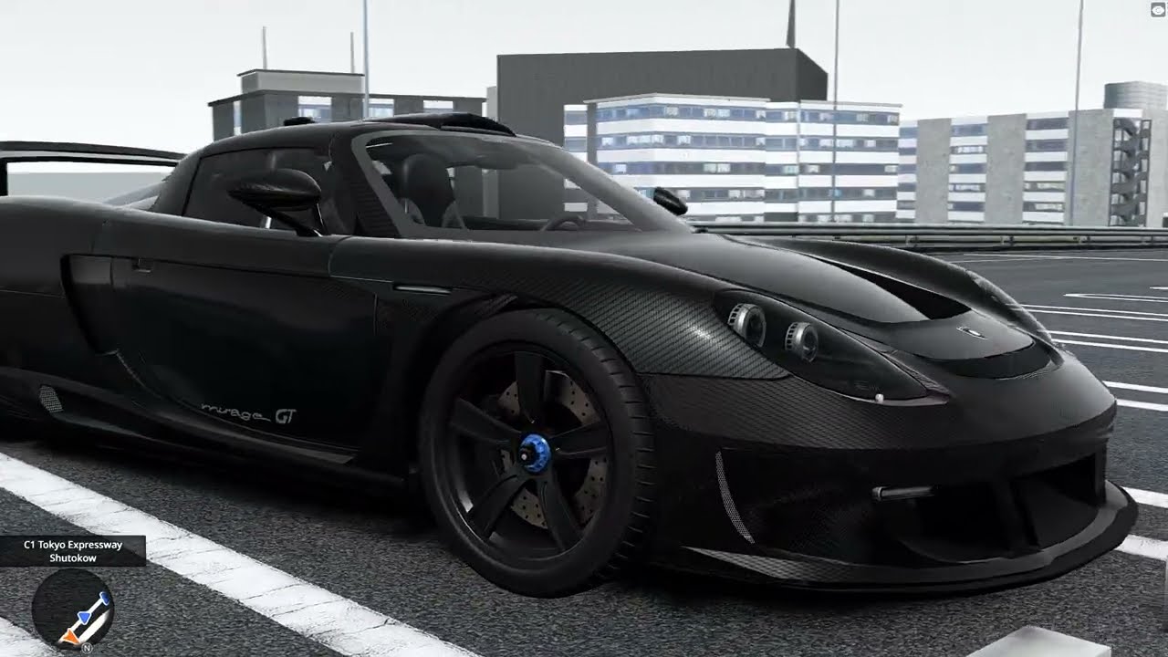 BeamNG Pooorsche Mirage GT max speed!