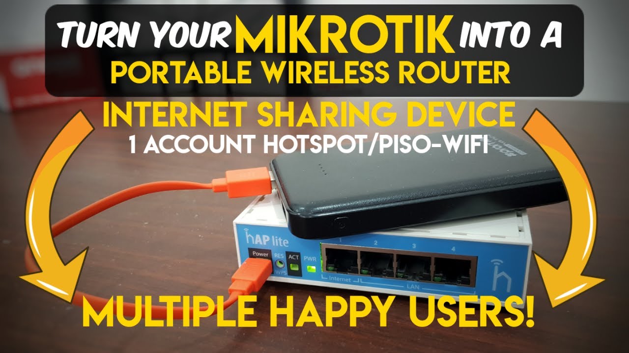 MikroTik Portable Wireless/Hotspot Router | Internet Sharing