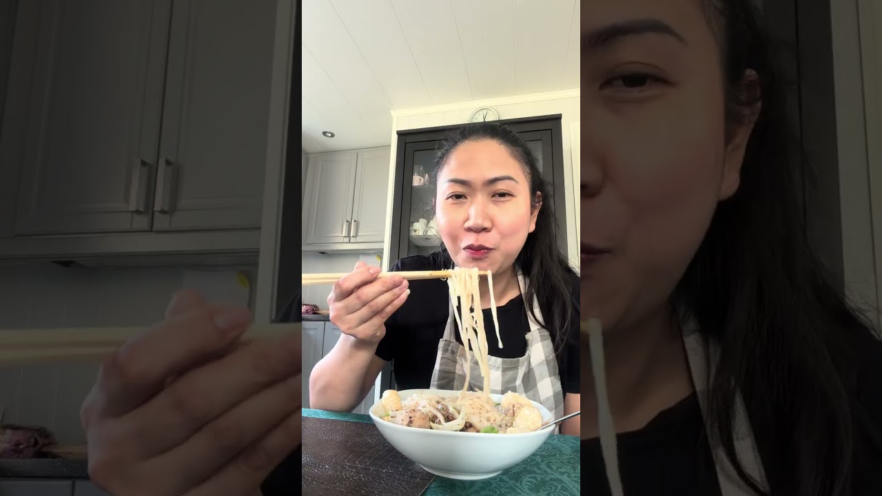 กินก๋วยเตี๋ยวเที่ยงกันจ้า🇳🇴😋แซ่บแซบ ทำเองกินเอง😄#Norway# Feda#