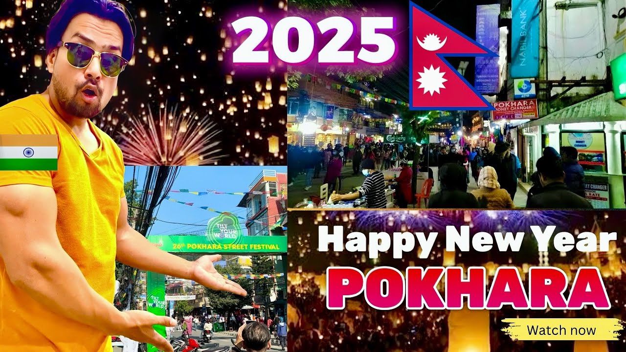 Pokhara Nepal ERUPTS in Colorful Street Festival for New Year 2025
