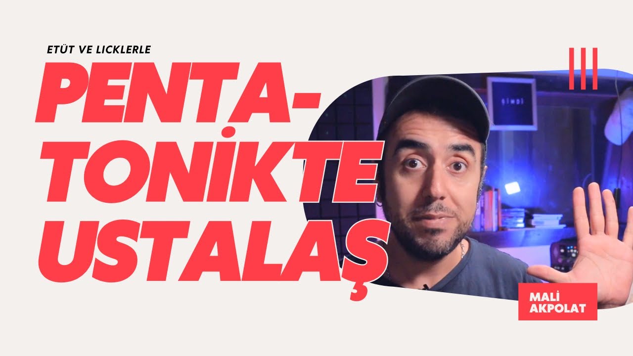 Pentatonik'te Ustalaş! | 1 Pentatonik Etüt + 2 Lick | TAB + Guitar Pro