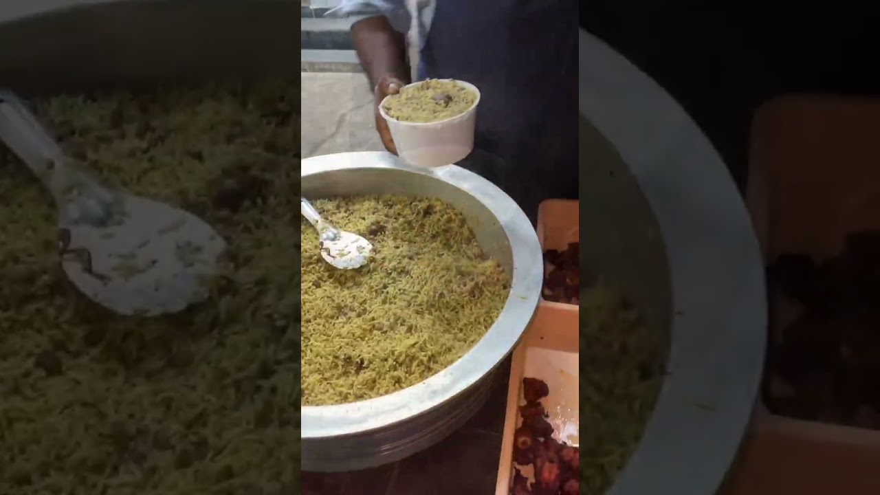 Early morning 4 AM Biryani now in Madhapur, Hyderabad 😍 #hfr #morning #biryani #ytshorts