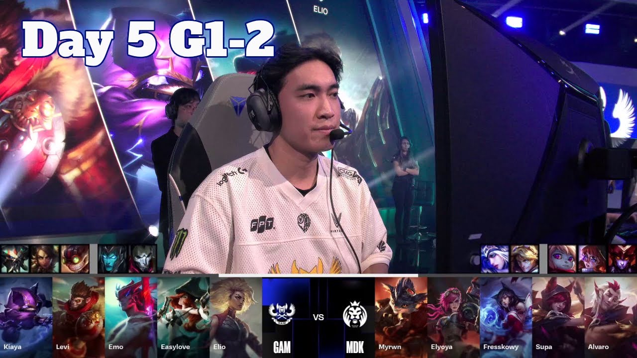 MDK vs GAM - Game 2 | Day 5 LoL Worlds 2024 Swiss Stage | Mad Lions KOI vs GAM Esports G2 full