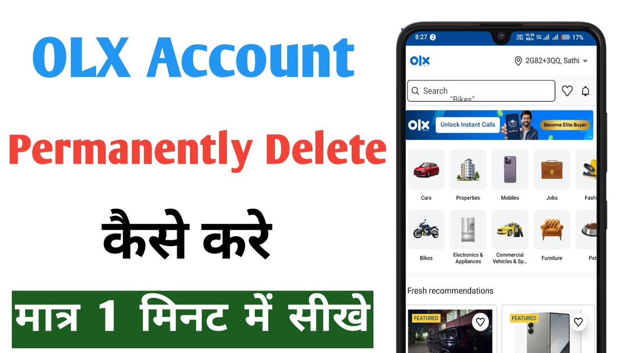 OLX account permanently delete kaise kare | How to delete OLX account permanently 