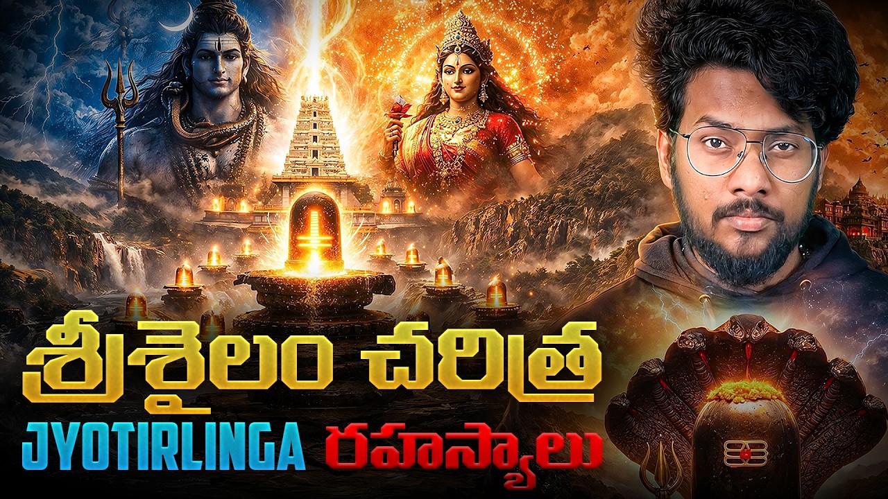 Srisailam History explained in telugu | The Only Place Where Jyotirlinga Meets Shakti Peetham