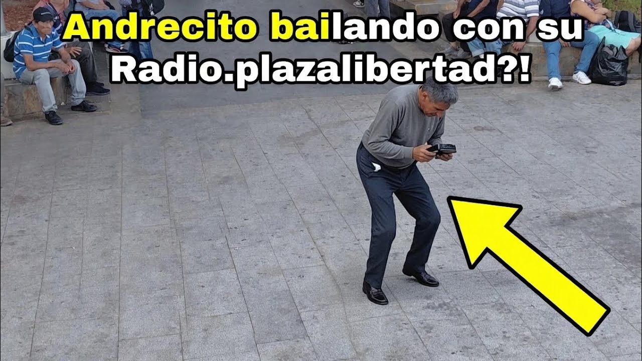 ANDRECITO FELIZ BAILANDO CON SU RADIO PLAZALIBERTAD!?