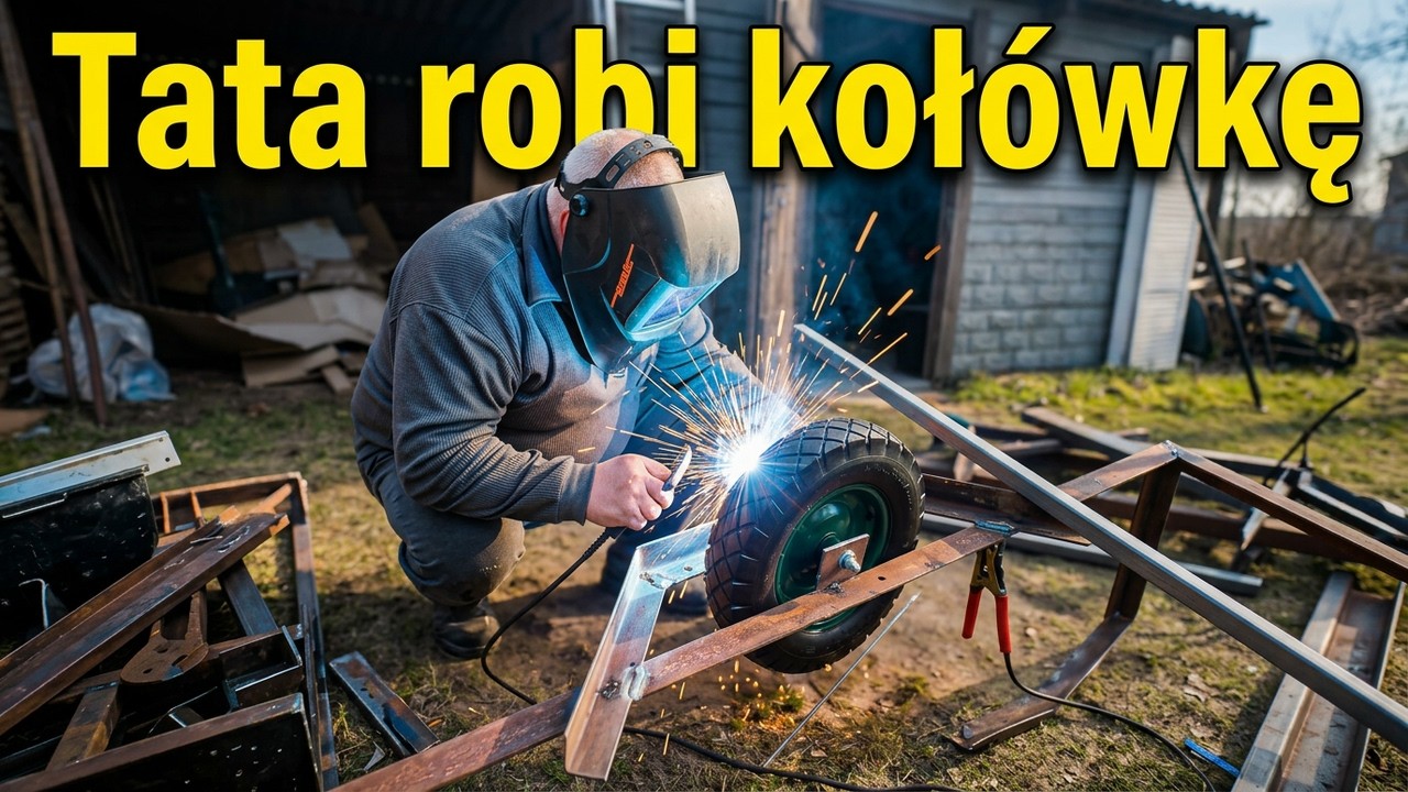 I'm making a tractor out of a tiller! A wheelbarrow out of scrap!