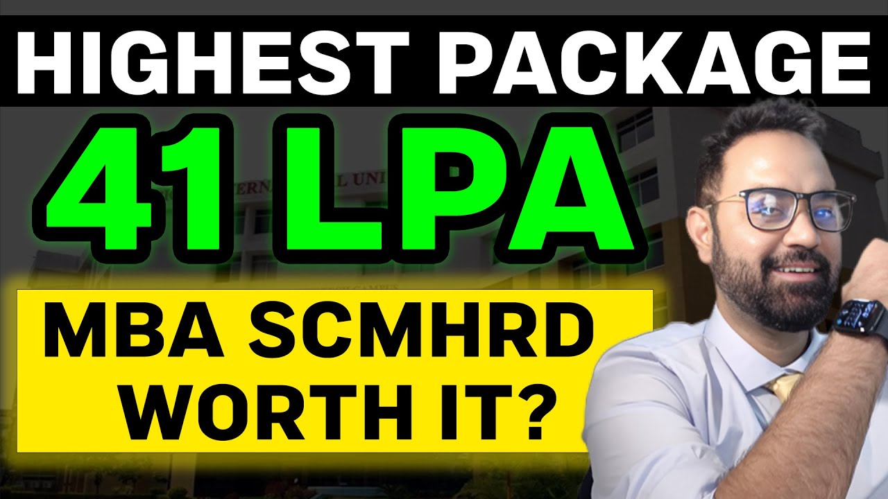MBA From SCMHRD | Highest Package 41 Lakhs Is It Worth It ? ROI | Placement Highlights