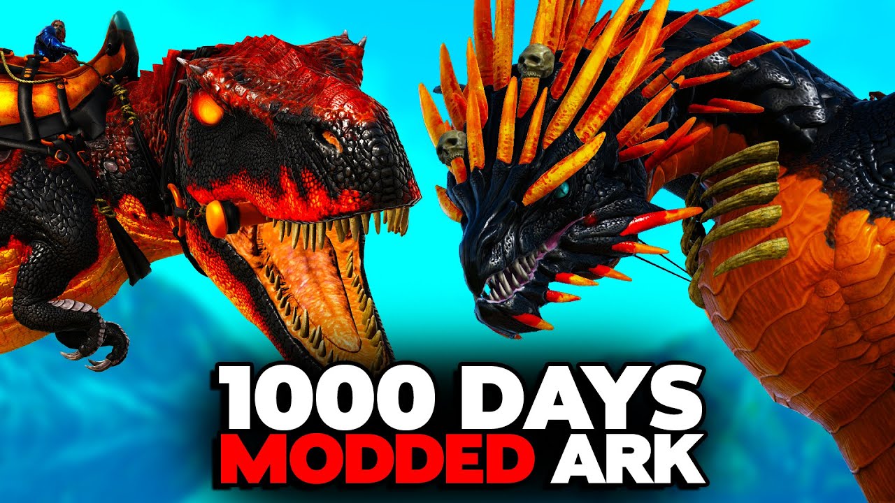 I Survived 1000 Days in Modded ARK | SUPERCUT