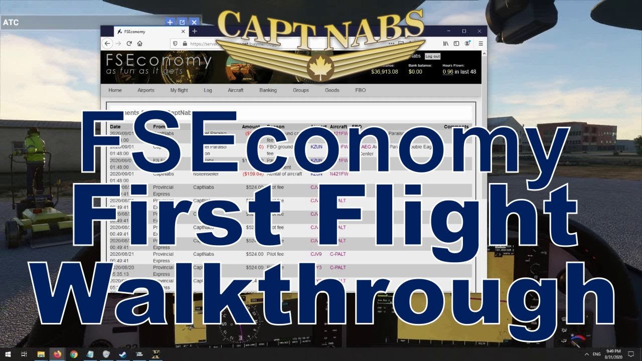 FSEconomy: Your First Flight Walkthrough (Lots of Tips!)