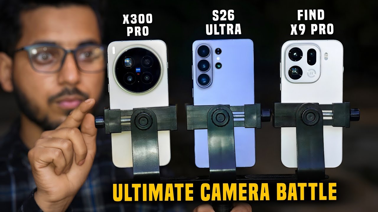 Samsung S26 Ultra vs Vivo X300 Pro vs Oppo Find X9 Pro – Ultimate Camera Comparison🔥