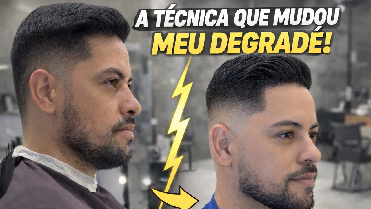 “Aprenda a técnica que transformou meu degradê! 💈✂️ Passo a passo completo 💈🤩