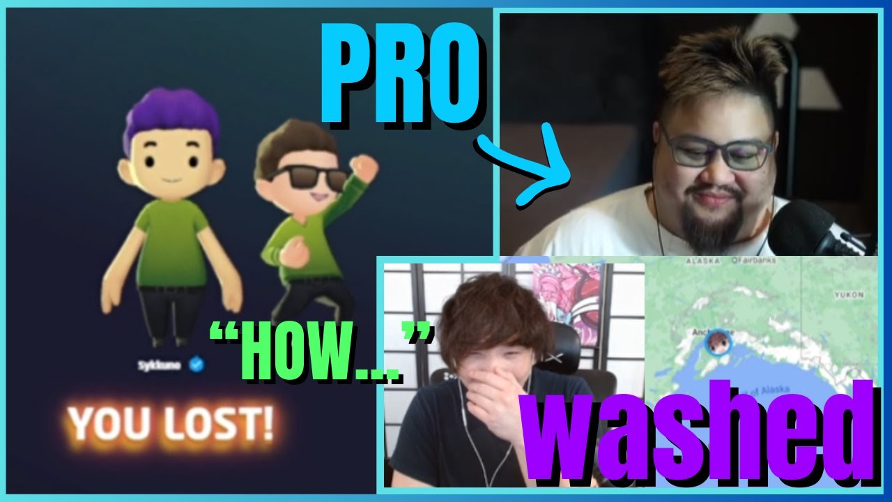 SYKKUNO gets DESTROYED by Lysium.. How the mighty have fallen..  !! GeoGuessr !!