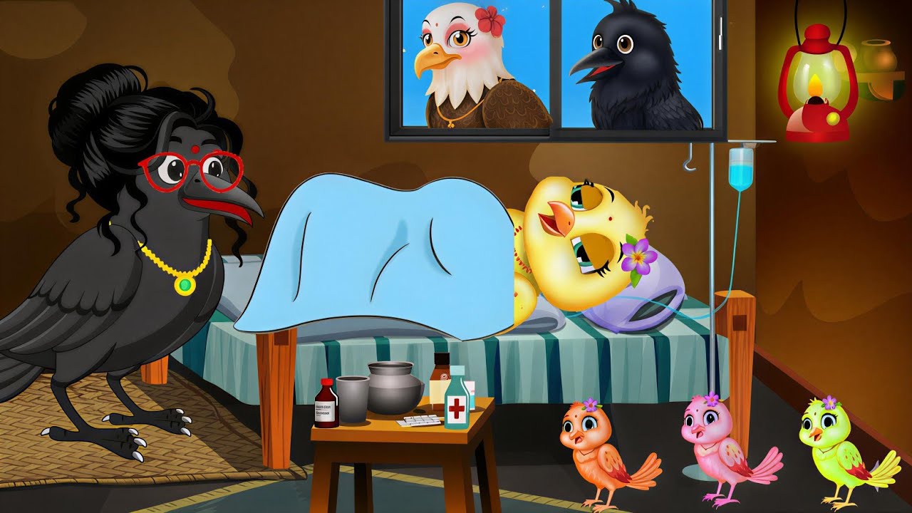 छोटी चिड़िया vs बड़ी चील | आखिर किसकी जीत | Komal Chidiya Ka Ghar Kahani |Komal Chidiya Wala Cartoon