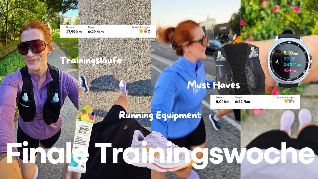 Finale Trainingswoche vor dem Halbmarathon in London 🏃‍♀️✨18 km Run & meine Must Haves fürs Laufen
