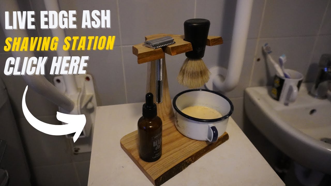 Making a unique Live edge shaving stand for Christmas