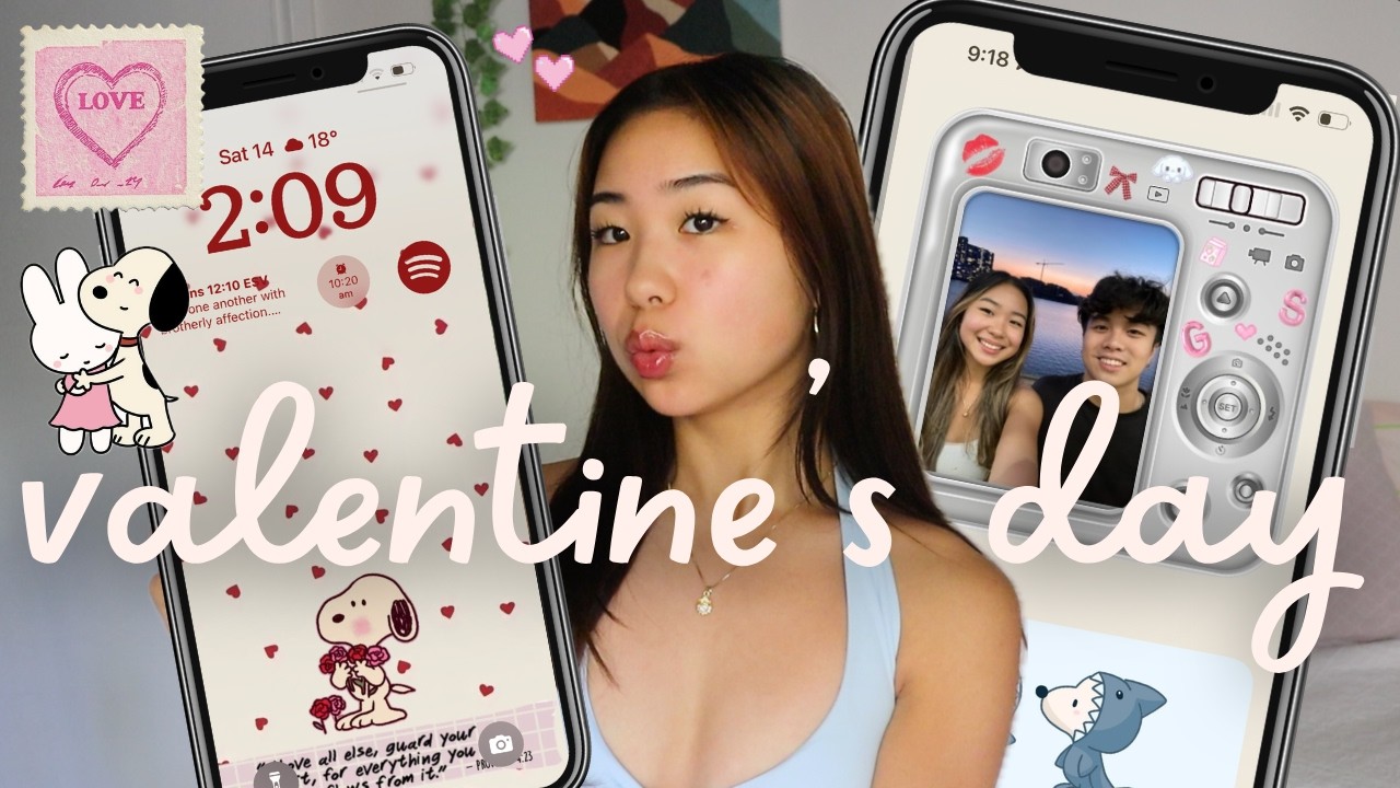 ♥︎ february iphone 16 RESET (valentine's day customisation) | gabrielle teo