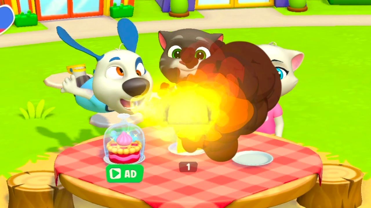Tom ate a burning cake!🔥🤣 | My Talking Tom Friends 2 Funny Moments.1