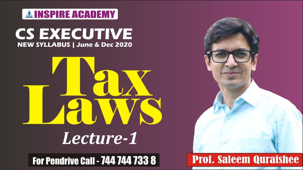 Tax laws demo lecture 1