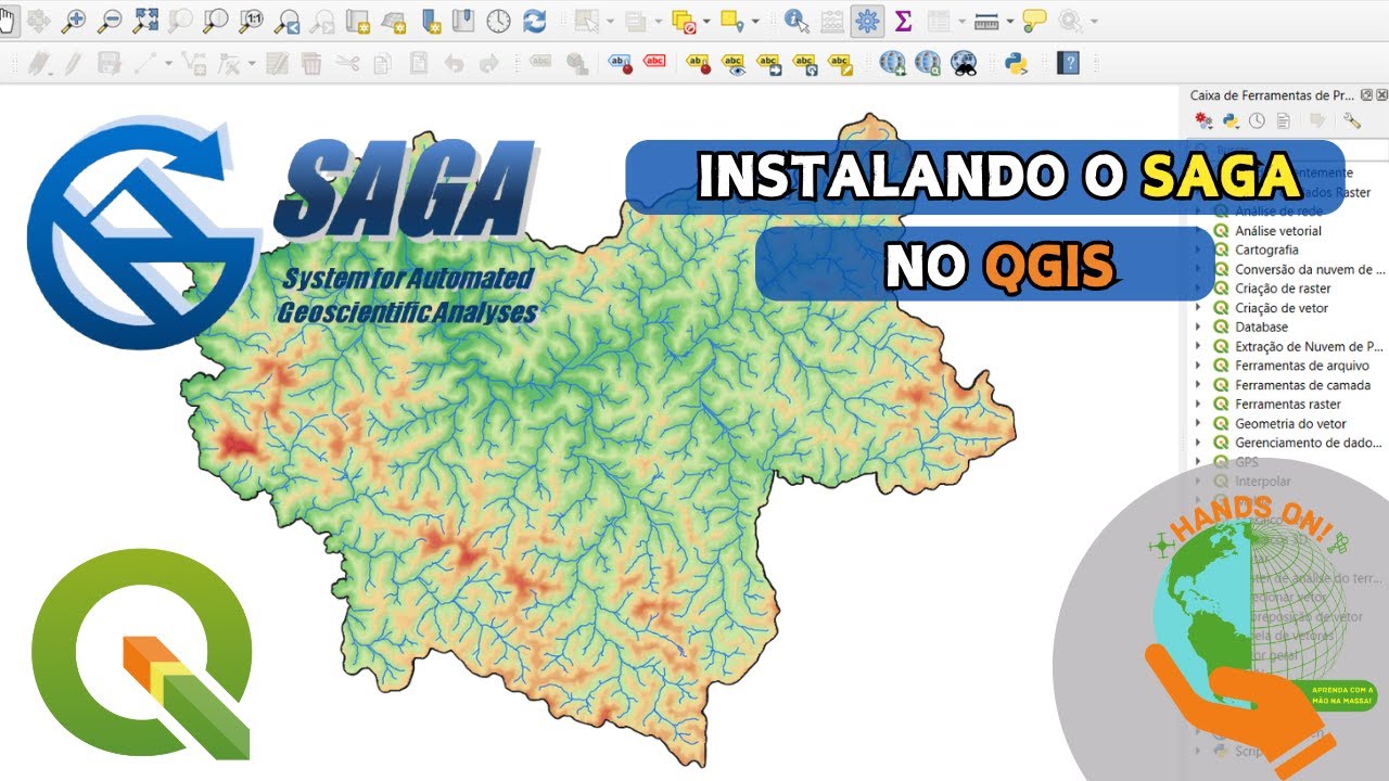 Como Habilitar e Instalar o SAGA no QGIS (2025)