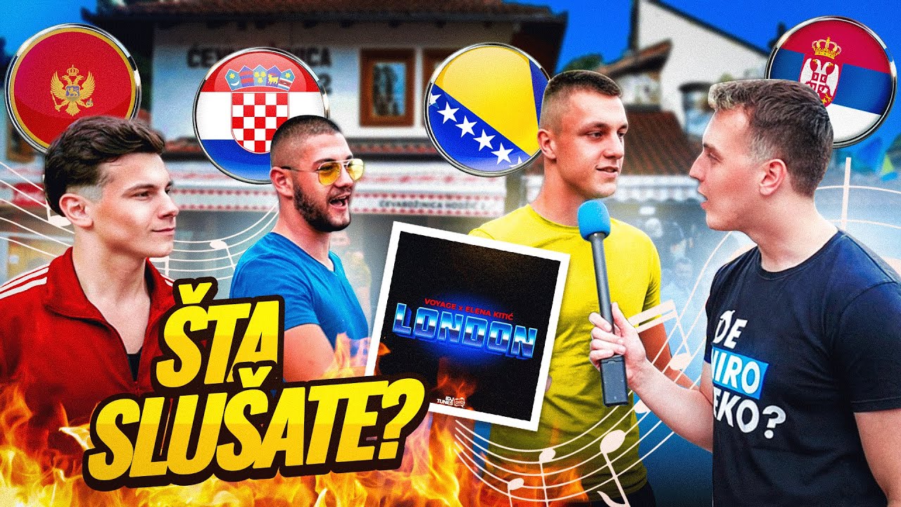 ŠTA SLUŠA BALKAN ? BEOGRAD 🇷🇸 ZAGREB 🇭🇷 SARAJEVO 🇧🇦 BUDVA 🇲🇪