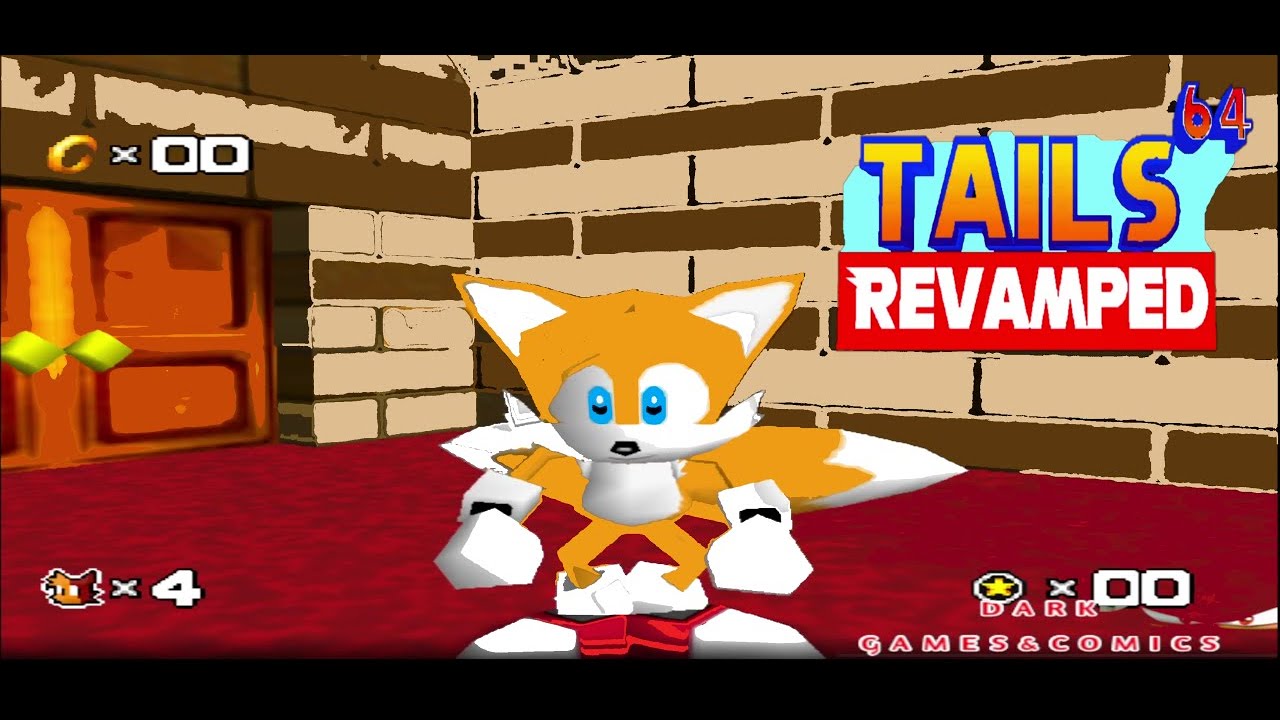 Super Mario 64 - Tails 64- Revamped-Gameplay  (108060Fps) Part 1
