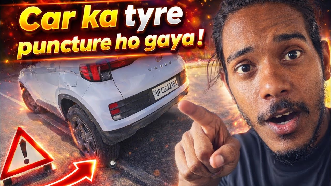 Car ka tyre puncture ho gaya ⚠️ | vlog - 182