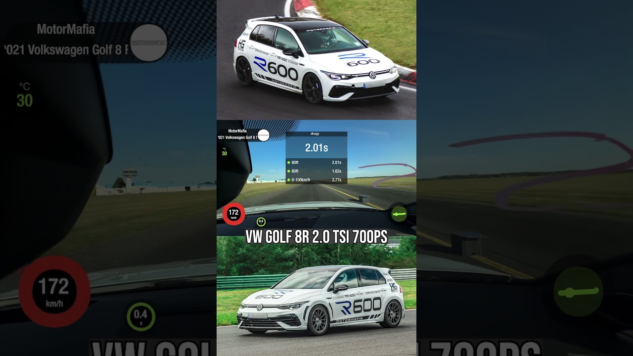 Golf 8R 700PS - 2.0L Turbo #r600 #dragrace #vwgolf8r #golf8r