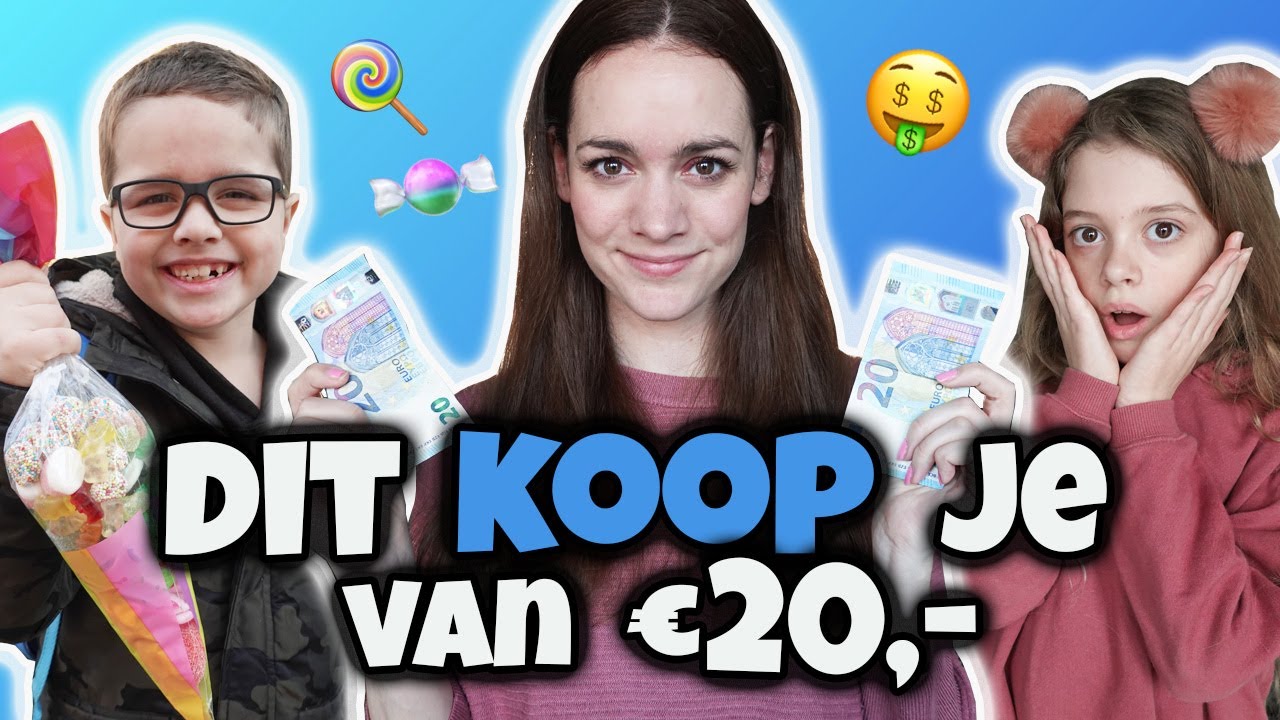 DE KINDEREN KOPEN ZOVEEL MOGELIJK VAN €20,- (EXPERIMENT #1) - Broer en Zus TV 