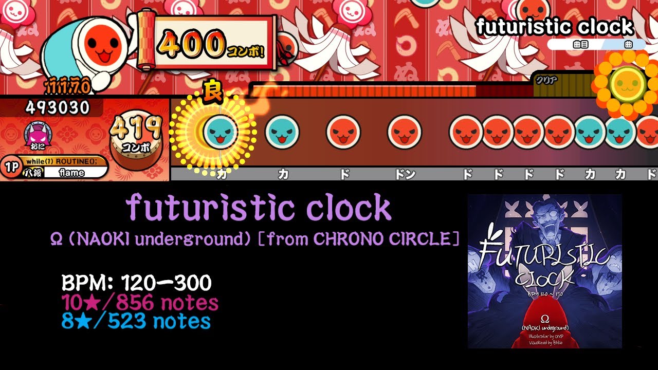 [Custom Notechart] futuristic clock [TJAPlayer3-Develop-ReWrite]