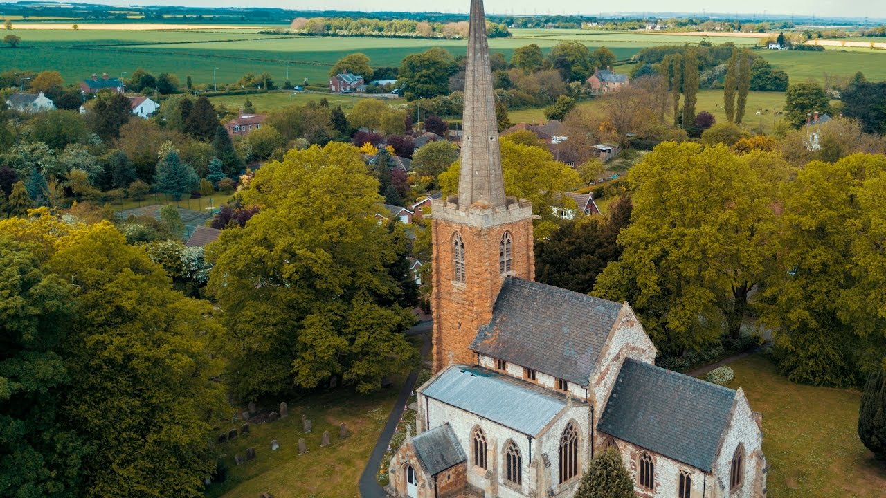 Mavic Drone footage of St Nicholas Church, Ulceby, North Lincs.