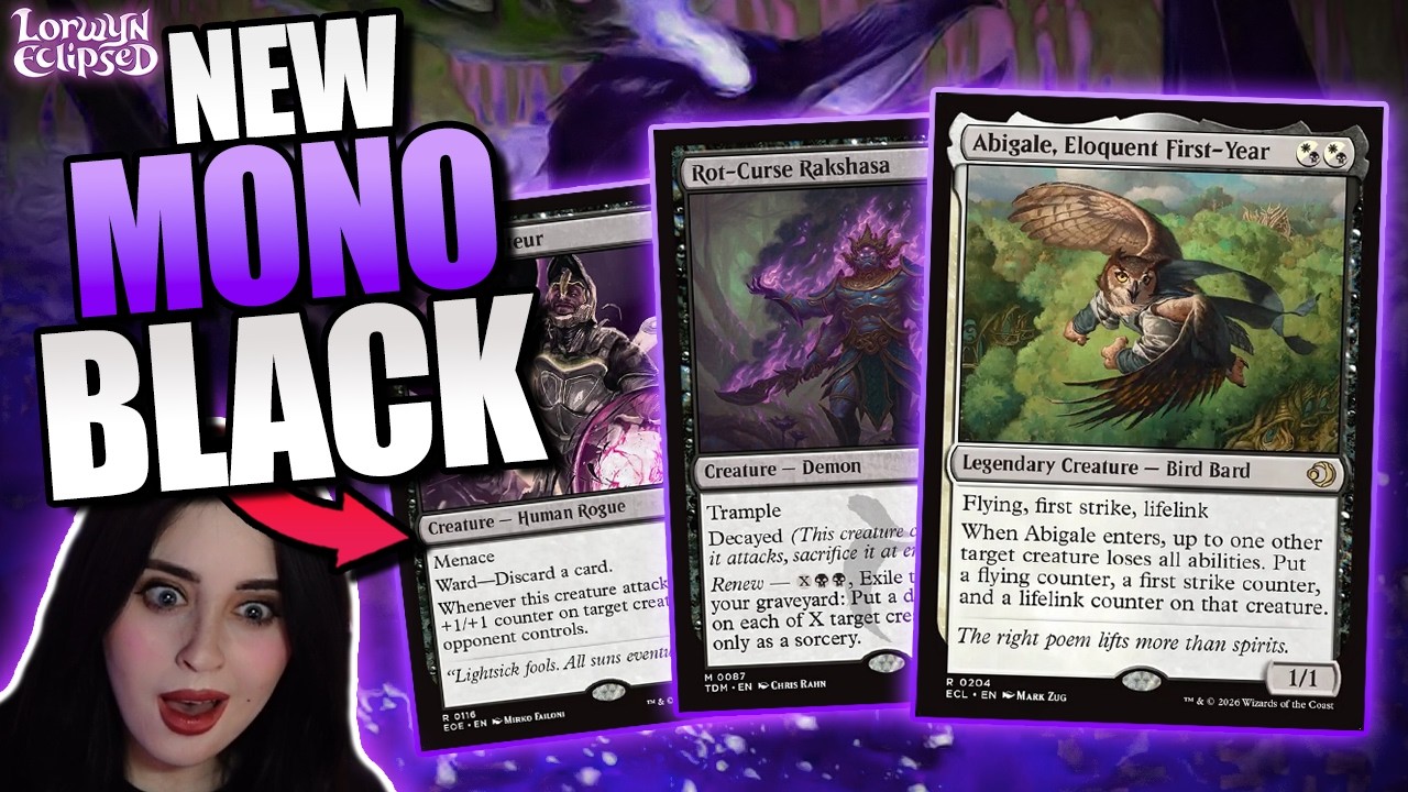 All Mono Black Needed Was This ONE Card!🖤 | Standard Lorwyn Eclipsed MTG Arena