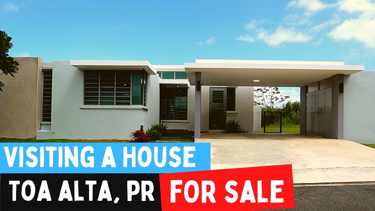 Visité casa a la venta en Toa Alta PR con control de acceso cerca de la número 2