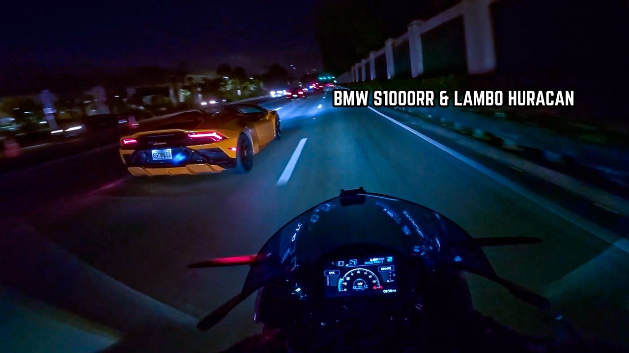 POV | S1000RR, R1 & ZX10R Ride to a Secret Spot… Ripping with a Lamborghini Huracán